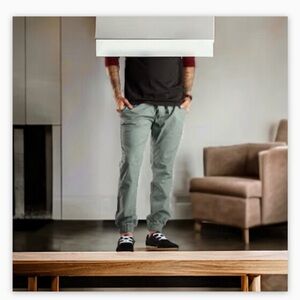 Gong show Chino Jogger -Sz lg -Great condition !​​​​ Grey-Blue​​